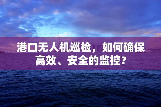 港口无人机巡检，如何确保高效、安全的监控？