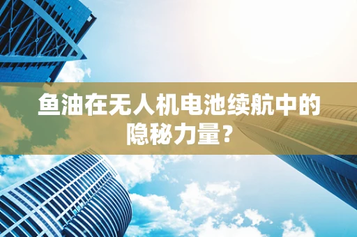 鱼油在无人机电池续航中的隐秘力量？