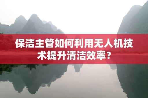 保洁主管如何利用无人机技术提升清洁效率？