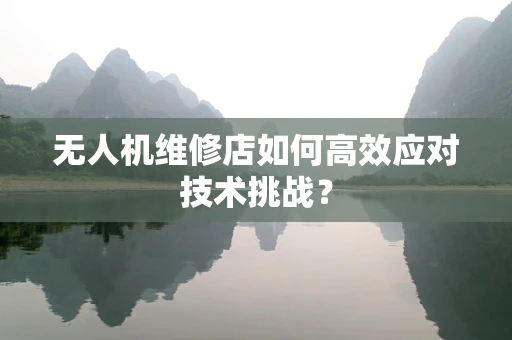 无人机维修店如何高效应对技术挑战？