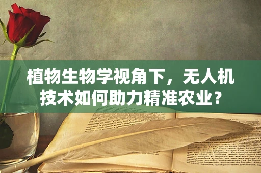 植物生物学视角下，无人机技术如何助力精准农业？