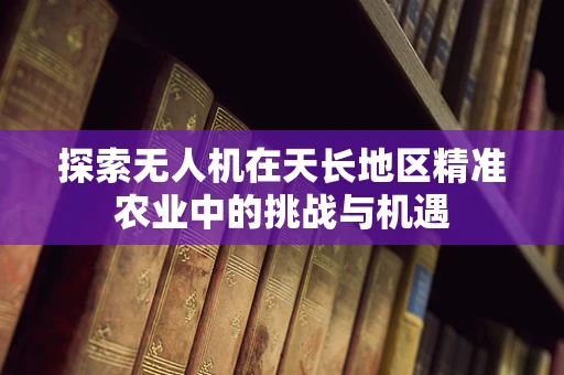 探索无人机在天长地区精准农业中的挑战与机遇