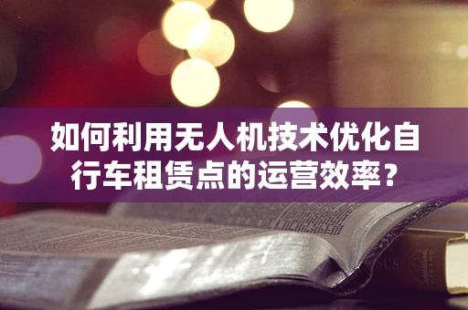 如何利用无人机技术优化自行车租赁点的运营效率？