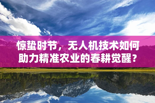 惊蛰时节，无人机技术如何助力精准农业的春耕觉醒？