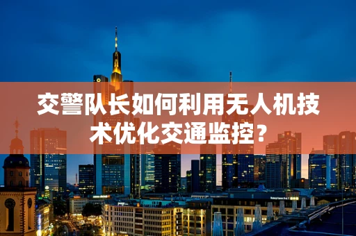交警队长如何利用无人机技术优化交通监控？