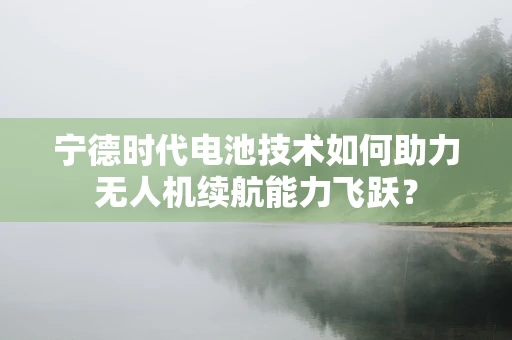 宁德时代电池技术如何助力无人机续航能力飞跃？