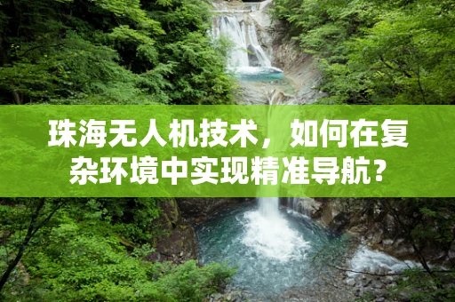 珠海无人机技术，如何在复杂环境中实现精准导航？