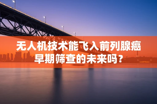 无人机技术能飞入前列腺癌早期筛查的未来吗？