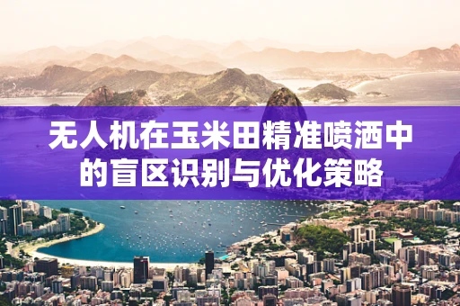 无人机在玉米田精准喷洒中的盲区识别与优化策略