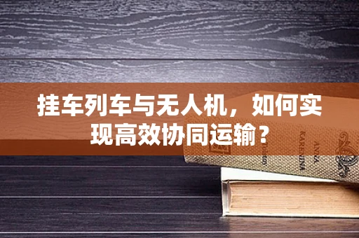 挂车列车与无人机，如何实现高效协同运输？