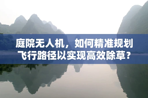 庭院无人机，如何精准规划飞行路径以实现高效除草？