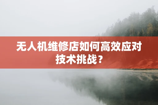 无人机维修店如何高效应对技术挑战？