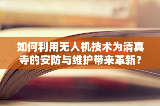 如何利用无人机技术为清真寺的安防与维护带来革新？
