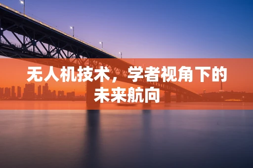 无人机技术，学者视角下的未来航向
