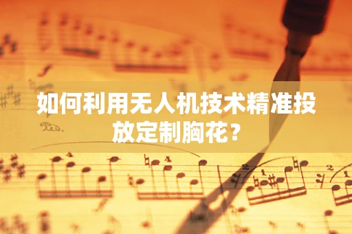 如何利用无人机技术精准投放定制胸花？