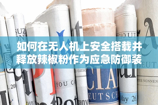 如何在无人机上安全搭载并释放辣椒粉作为应急防御装置？