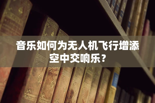 音乐如何为无人机飞行增添空中交响乐？