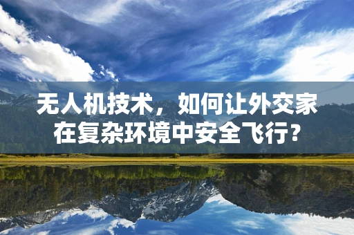 无人机技术，如何让外交家在复杂环境中安全飞行？