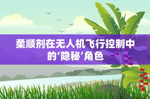 柔顺剂在无人机飞行控制中的‘隐秘’角色