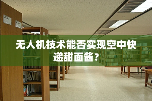 无人机技术能否实现空中快递甜面酱？