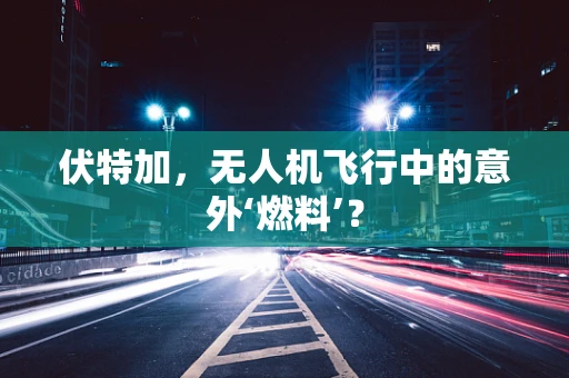伏特加，无人机飞行中的意外‘燃料’？