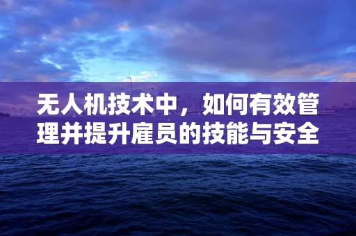 无人机技术中，如何有效管理并提升雇员的技能与安全？