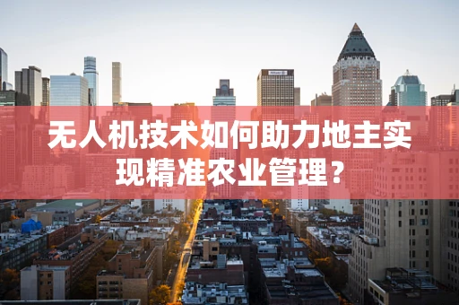 无人机技术如何助力地主实现精准农业管理？