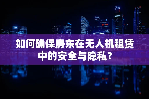 如何确保房东在无人机租赁中的安全与隐私？