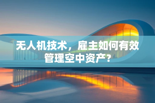 无人机技术，雇主如何有效管理空中资产？