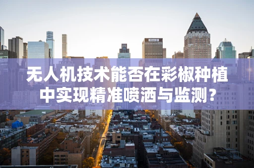 无人机技术能否在彩椒种植中实现精准喷洒与监测？