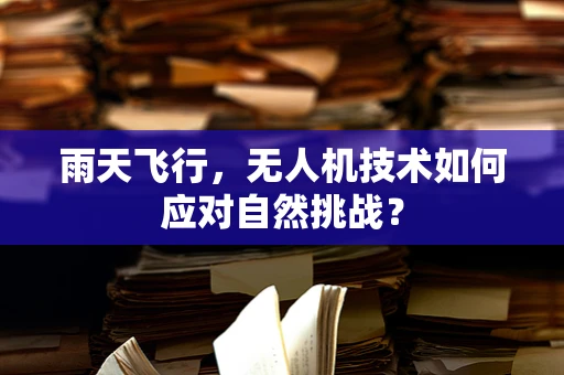 雨天飞行，无人机技术如何应对自然挑战？