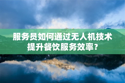 服务员如何通过无人机技术提升餐饮服务效率？
