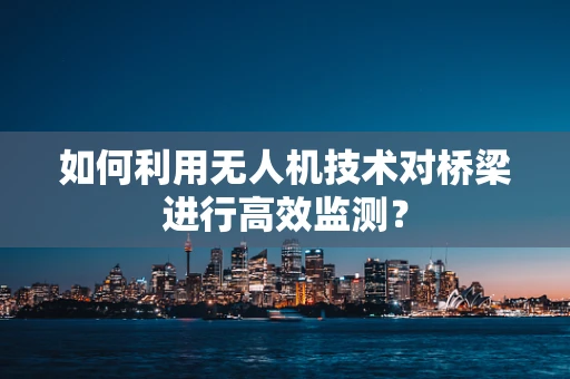 如何利用无人机技术对桥梁进行高效监测？