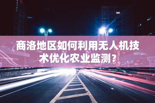 商洛地区如何利用无人机技术优化农业监测？