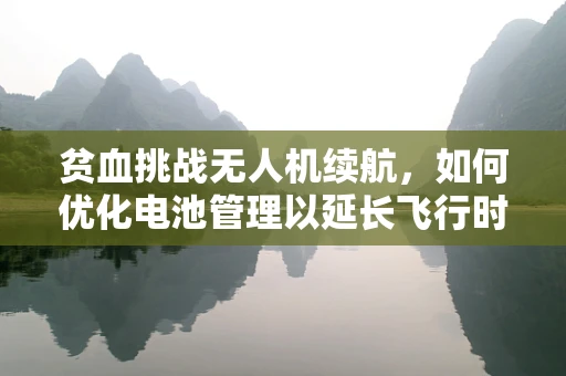 贫血挑战无人机续航，如何优化电池管理以延长飞行时间？