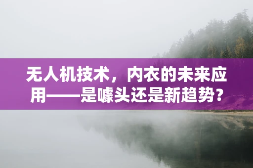 无人机技术，内衣的未来应用——是噱头还是新趋势？