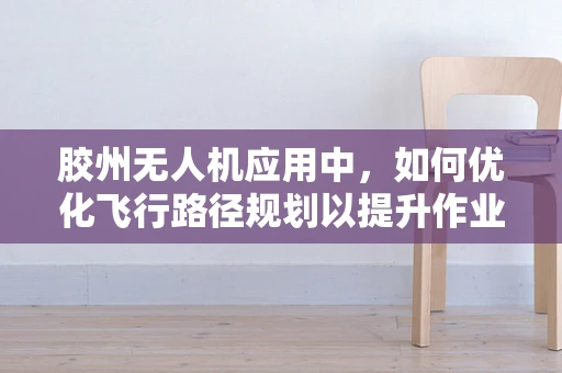 胶州无人机应用中，如何优化飞行路径规划以提升作业效率？