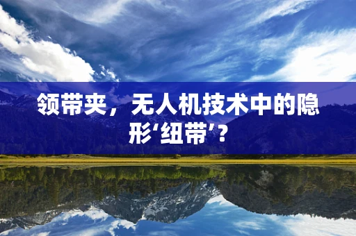 领带夹，无人机技术中的隐形‘纽带’？
