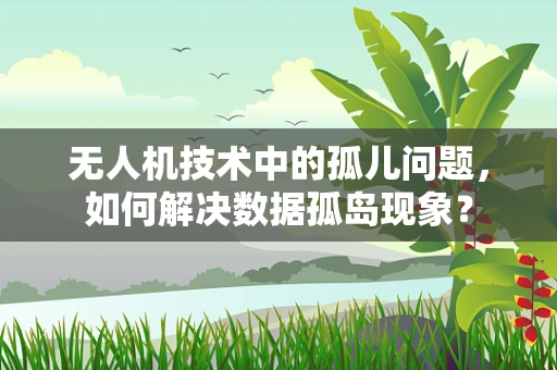 无人机技术中的孤儿问题，如何解决数据孤岛现象？