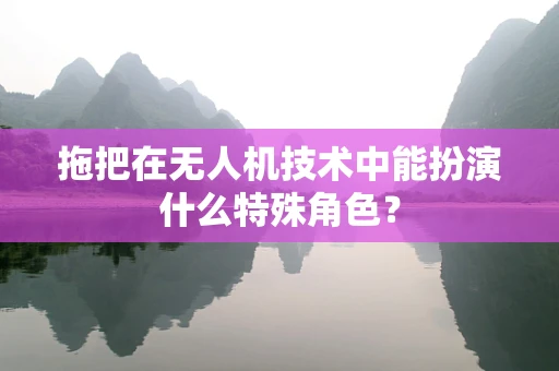 拖把在无人机技术中能扮演什么特殊角色？