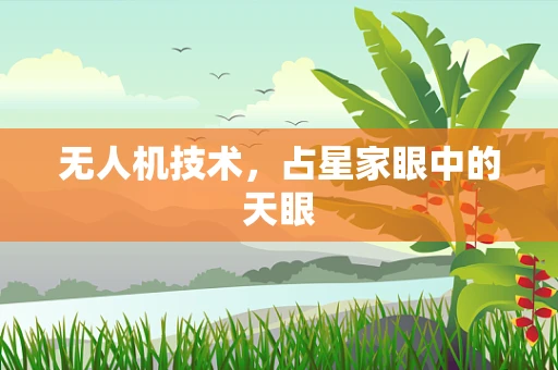 无人机技术，占星家眼中的天眼