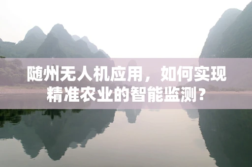 随州无人机应用，如何实现精准农业的智能监测？