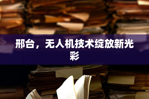邢台，无人机技术绽放新光彩