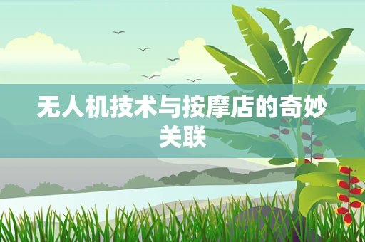 无人机技术与按摩店的奇妙关联