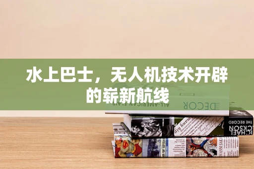 水上巴士，无人机技术开辟的崭新航线
