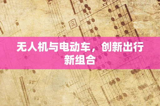 无人机与电动车，创新出行新组合