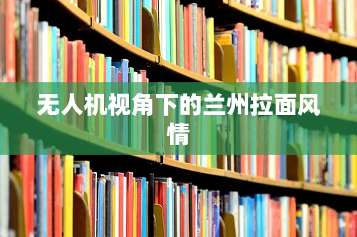 无人机视角下的兰州拉面风情