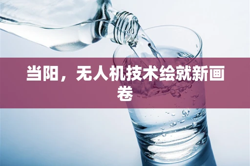 当阳，无人机技术绘就新画卷