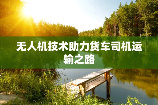 无人机技术助力货车司机运输之路