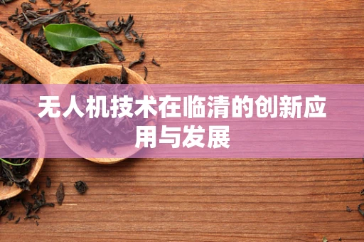无人机技术在临清的创新应用与发展